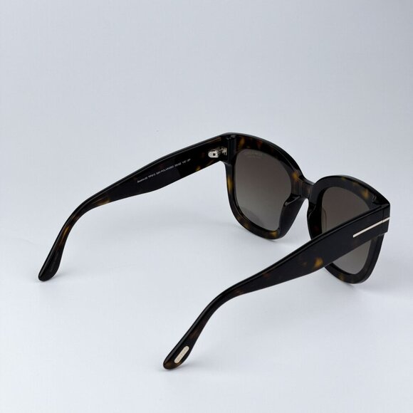 Tom Ford Women Havana Brown Square BRAND NEW Sunglasses BEATRIX FT0613/S - Picture 3 of 9